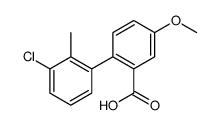 2-(3-chloro-2-methylphenyl)-5-methoxybenzoic acid Structure