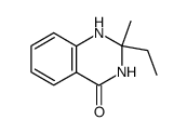 2-Ethyl-2-methyl-1,2-dihydro-4(1H)-quinazolinone结构式