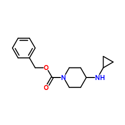 Benzyl 4-(cyclopropylamino)-1-piperidinecarboxylate Structure