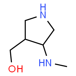 3-Pyrrolidinemethanol,4-(methylamino)-(9CI) structure