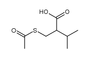 2-[(acetylthio)methyl]-3-methylbutanoic acid Structure