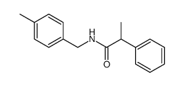 dl-N-(α-phenylpropionyl)-p-methylbenzylamine结构式