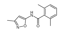 2,6-dimethyl-N-(3-methyl-1,2-oxazol-5-yl)benzamide结构式