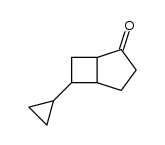 6-cyclopropylbicyclo[3.2.0]heptan-2-one结构式