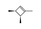 cis-1,3,4-trimethylcyclobutene结构式