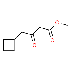 Cyclobutanebutanoic acid, b-oxo-, Methyl ester Structure