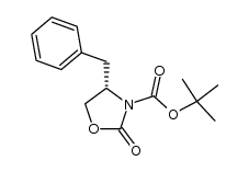 (S)-3-(tert-butoxycarbonyl)-4-benzyl-2-oxazolidinone结构式