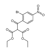 2-(2-bromo-4-nitro-benzoyl)-malonic acid diethyl ester Structure