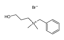N-benzyl-3-hydroxy-N,N-dimethylpropanammonium bromide Structure