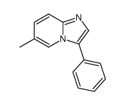 6-甲基-3-苯基咪唑并[1,2-a]吡啶结构式