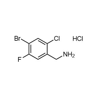 (4-Bromo-2-chloro-5-fluorophenyl)methanaminehydrochloride Structure