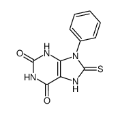 9-phenyl-8-thio-uric acid Structure
