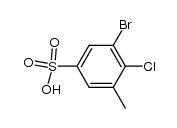 5-bromo-4-chloro-3-methylbenzenesulfonic acid Structure