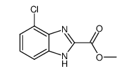 methyl 4-chloro-1H-benzo[d]imidazole-2-carboxylate结构式