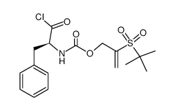 2-(tert-butylsulfonyl)-2-propenyloxycarbonylphenylalanyl chloride Structure