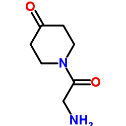 1-(Aminoacetyl)-4-piperidinone结构式