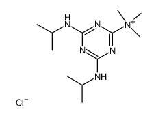 (4,6-Bis-isopropylamino-[1,3,5]triazin-2-yl)-trimethyl-ammonium; chloride结构式