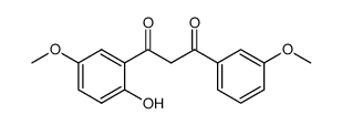 1-(2-hydroxy-5-methoxyphenyl)-3-(3-methoxyphenyl)propane-1,3-dione Structure