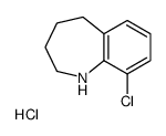 9-chloro-2,3,4,5-tetrahydro-1H-1-benzazepine,hydrochloride结构式