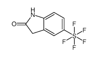 5-(Pentafluoro-λ6-sulfanyl)-1,3-dihydro-2H-indol-2-one Structure