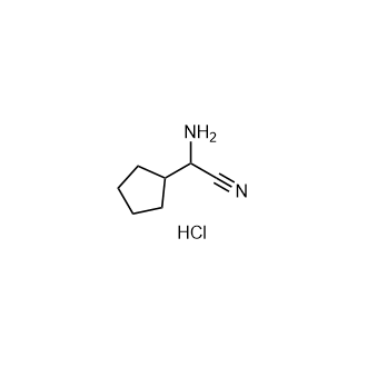 2-Amino-2-cyclopentylacetonitrile hydrochloride Structure
