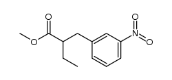 methyl 3-m-nitrophenyl-2-ethylpropionate结构式
