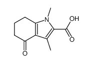 1,3-dimethyl-4-oxo-4,5,6,7-tetrahydro-indole-2-carboxylic acid Structure