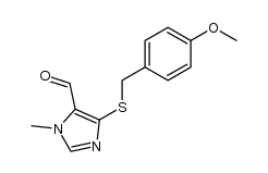 4-[[(4-methoxyphenyl)methyl]thio]-1-methyl-1H-imidazole-5-carbaldehyde结构式