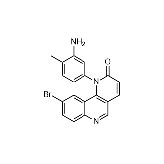 1-(3-氨基-4-甲基苯基)-9-溴苯并[h][1,6]萘啶-2(1H)-酮图片