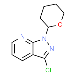 3-氯-1-(恶烷-2-基)-1H-吡唑并[3,4-b]吡啶结构式