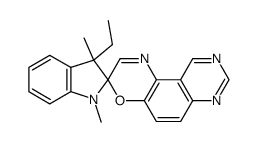 3-ethyl-1,3-dihydro-1,3-dimethylspiro<2H-indole-2,3'-<3H>pyrimido<5,4-f><1,4>benzoxazine>结构式