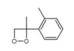 3-methyl-3-(o-tolyl)-1,2-dioxetane结构式