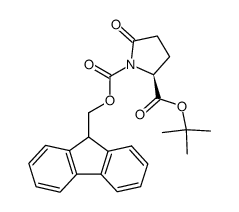 t-butyl N-Fmoc-(2S)-pyroglutamate Structure