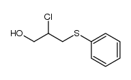 2-chloro-3-phenylthiopropan-1-ol Structure