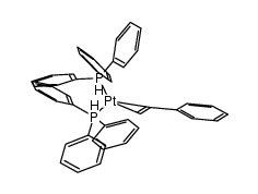 (η-phenylacetylene)bis(triphenylphosphine)platinum结构式