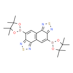 5,10-双(4,4,5,5-四甲基-1,3,2-二氧杂环戊硼烷-2-基)萘并[1,2-c:5,6-c']双([1,2,5]噻二唑)结构式