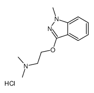 N,N-dimethyl-2-(1-methylindazol-3-yl)oxyethanamine,hydrochloride结构式