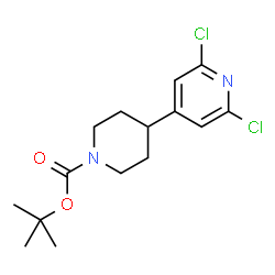 tert-butyl 4-(2,6-dichloropyridin-4-yl)piperidine-1-carboxylate Structure