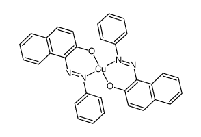 Cu(1-(phenylazo)-2-naphthol)2 Structure