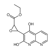 Oxiranecarboxylic acid, 3-(1,2-dihydro-4-hydroxy-2-oxo-1,8-naphthyridin-3-yl)-, ethyl ester (9CI) structure