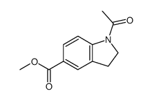 1-acetyl-5-methoxycarbonylindoline Structure