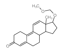 Estra-4,9,11-trien-3-one,17-(methoxymethoxy)-, (17b)- (9CI)结构式