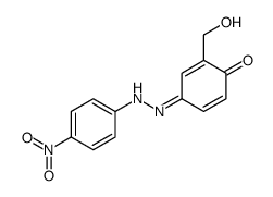 2-(hydroxymethyl)-4-[(4-nitrophenyl)hydrazinylidene]cyclohexa-2,5-dien-1-one Structure