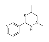 3,4,5,6-Tetrahydro-4,6-dimethyl-2-(3-pyridinyl)-2H-1,3,4-thiadiazine结构式