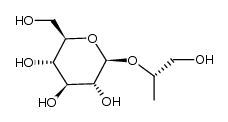 1-O-β-D-glucosyl-(2S)-propylene glycol结构式