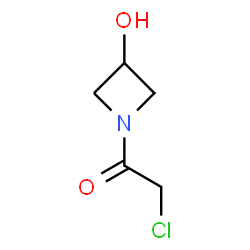 2-Chloro-1-(3-hydroxyazetidin-1-yl)ethan-1-one Structure