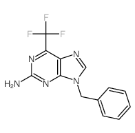 9H-Purin-2-amine,9-(phenylmethyl)-6-(trifluoromethyl)- structure