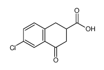 6-CHLORO-4-OXO-1,2,3,4-TETRAHYDRONAPHTHALENE-2-CARBOXYLIC ACID结构式