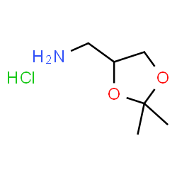 (2,2-Dimethyl-1,3-dioxolan-4-yl)methanamine hydrochloride Structure