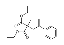 diethyl 2-methyl-2-(2-phenylprop-2-enyl)propanedioate结构式